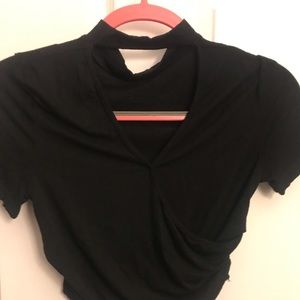 Black crop top